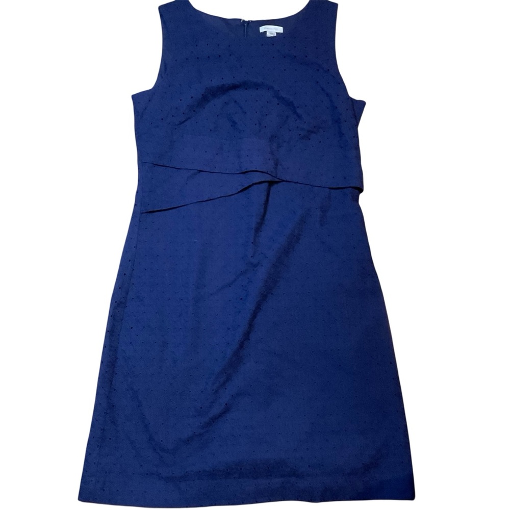 Garnet Hill Blue eyelet 100% cotton dress